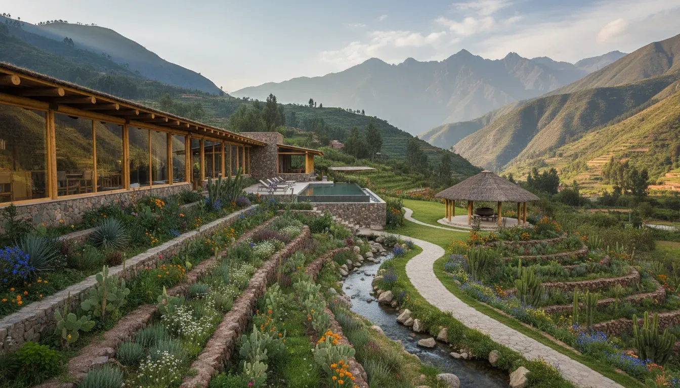 Bhakti Yoga Shool — Located in the historic city of Cusco, Peru, the school is situated amidst the rich cultural tapestry of the Andes. While specific details about its immediate surroundings are not provided, visitors can expect to be immersed in a city known for its ancient Incan heritage and vibrant local life.