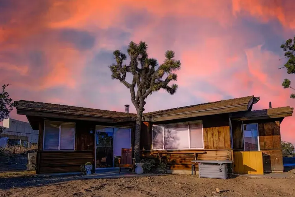 Big Star Ranch — The ranch is situated in the high desert of Yucca Valley, offering expansive views of the rugged landscape and easy access to the unique geological formations and flora of Joshua Tree. The atmosphere is one of peaceful solitude, punctuated by the vastness of the desert sky and the quiet hum of nature.