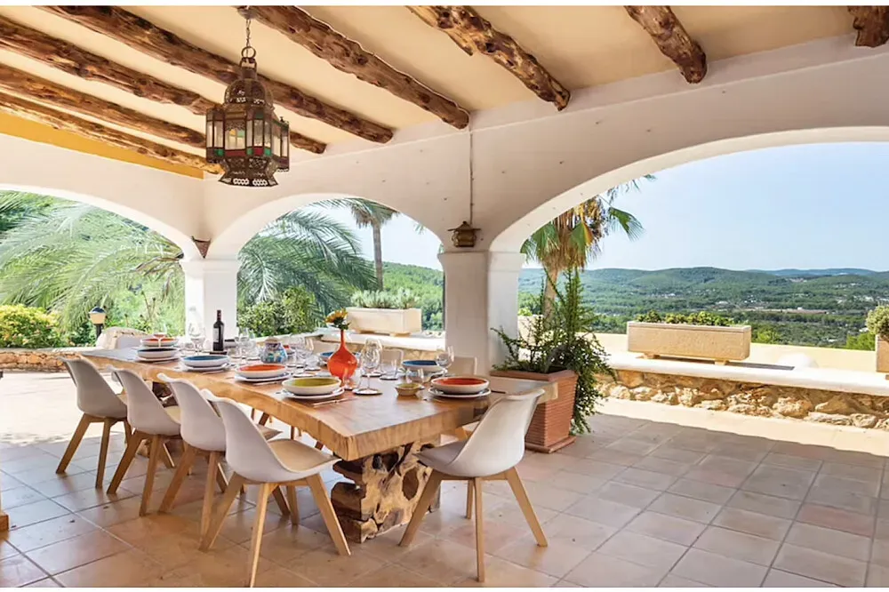 Can Ros Ibiza Villa — Can Ros Ibiza Villa is situated on the island of Ibiza, known for its diverse landscapes ranging from pine forests to secluded coves. The villa itself provides a peaceful backdrop, allowing guests to immerse themselves in the island's natural beauty away from the bustling tourist areas.