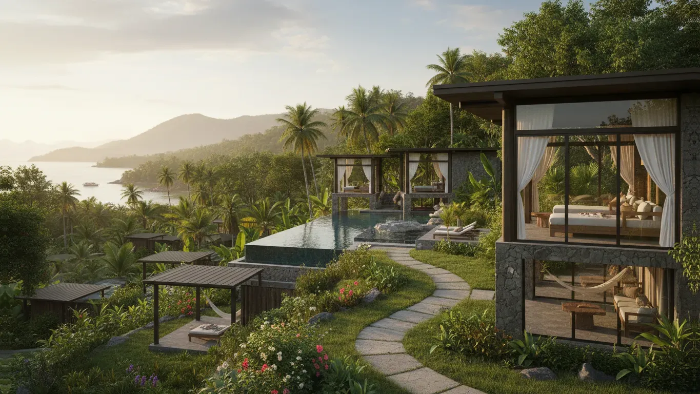 Carillon Miami Wellness Resort — The resort is located in Miami Beach, suggesting a vibrant, coastal atmosphere with easy access to the ocean and the city's lively energy. Expect a setting that balances relaxation with the excitement of a popular destination.