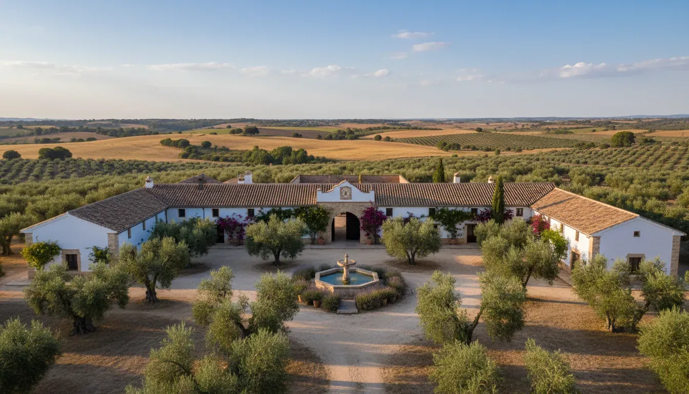 Cortijo La Vega — Cortijo La Vega is set amidst the peaceful Andalusian countryside, surrounded by olive groves and open landscapes. The traditional cortijo blends rustic charm with comfort, creating a warm and intimate atmosphere where time naturally slows down.