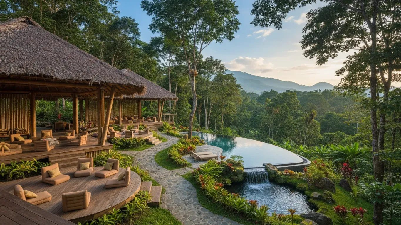 Danyasa Eco-Retreat — Savegre de Aguirre, Costa Rica, provides a backdrop of incredible biodiversity and natural beauty. The retreat is situated to take full advantage of this, likely offering a serene and inspiring environment for reflection and outdoor activities.