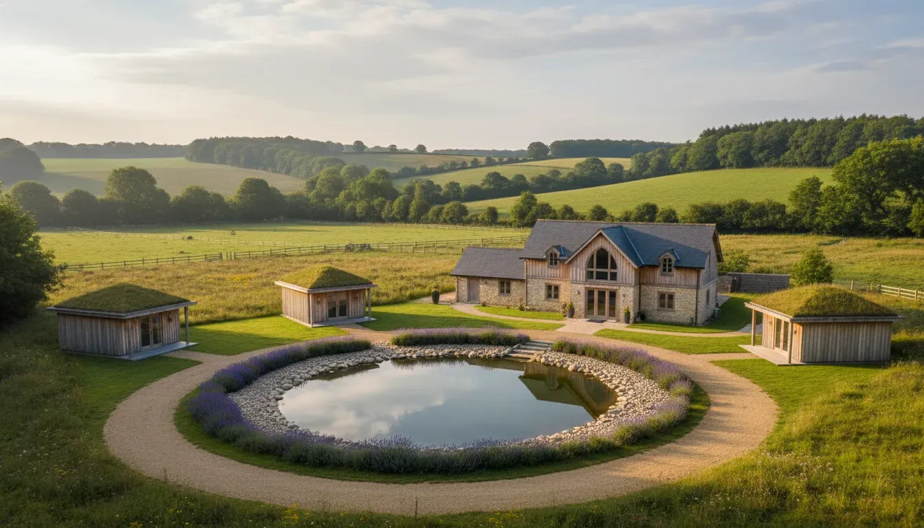 Denmark House — Situated on the North Downs of Kent, Denmark House occupies land with a rich history, evolving from a dairy farm to a livery yard before becoming the inviting property it is today. The surrounding area offers the natural beauty of the Kent countryside, providing a peaceful backdrop for any stay.