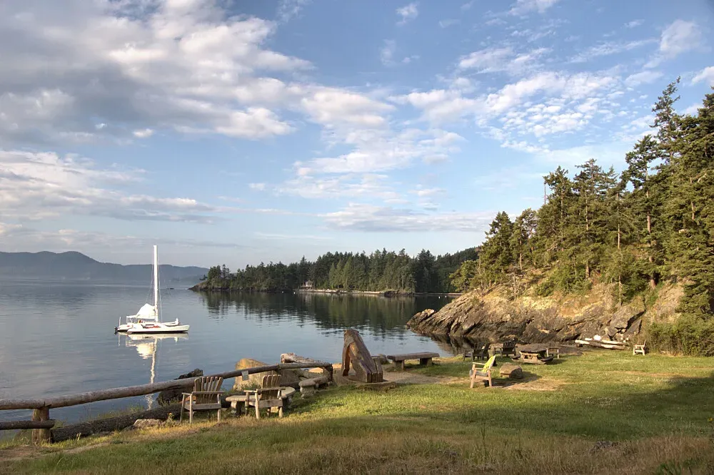 Doe Bay Resort and Retreat — While the exact address is unknown, Doe Bay is presented as an iconic Pacific Northwest destination, implying a setting rich in natural beauty. The atmosphere is described as magical and conducive to both quiet reflection and joyful gatherings.