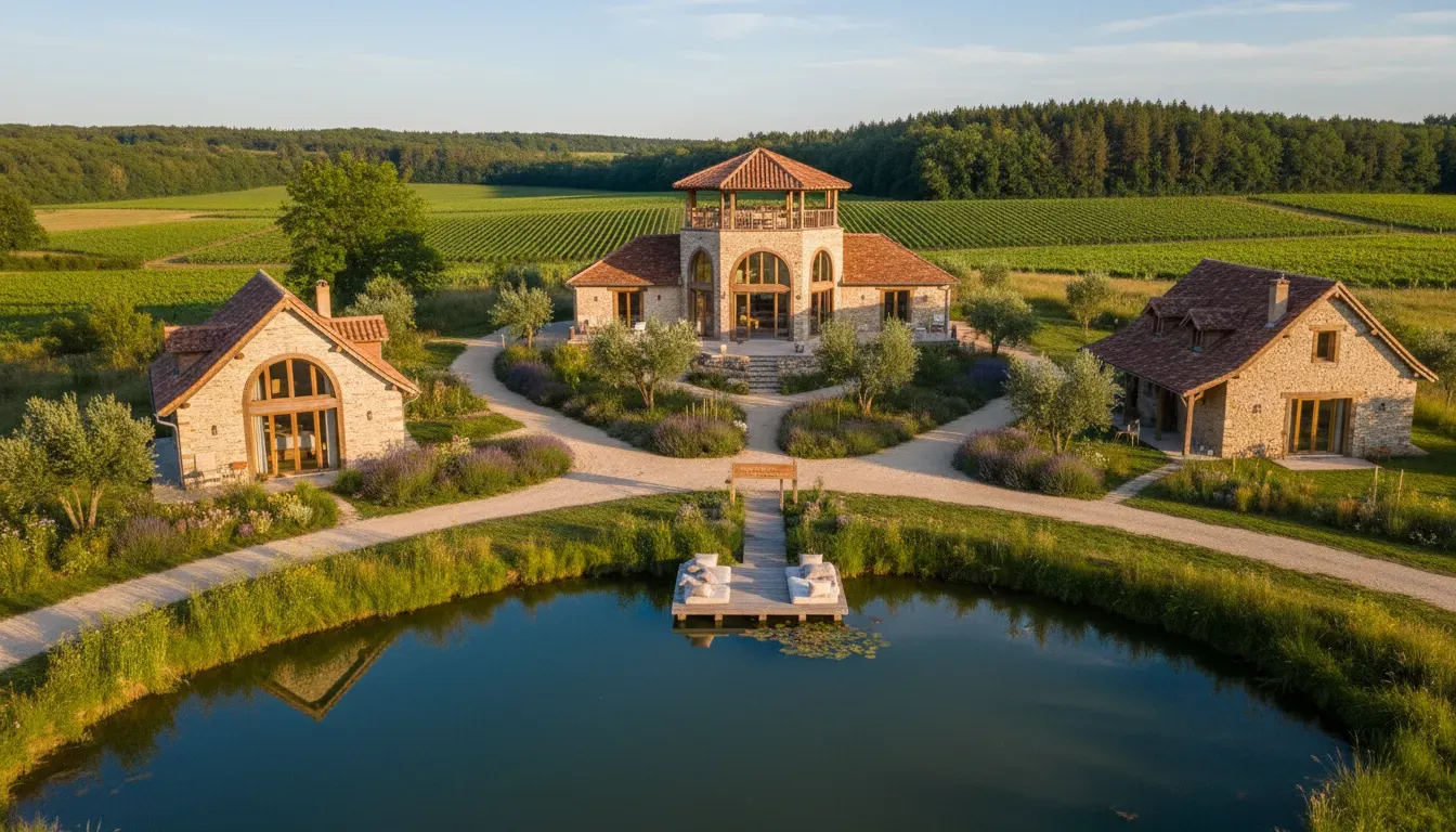 Enchanted Coliving — Located in the serene French countryside, Enchanted Coliving provides a peaceful backdrop where nature's beauty encourages introspection and creative expression. The atmosphere is designed to be cozy and inviting, promoting a sense of ease and belonging.
