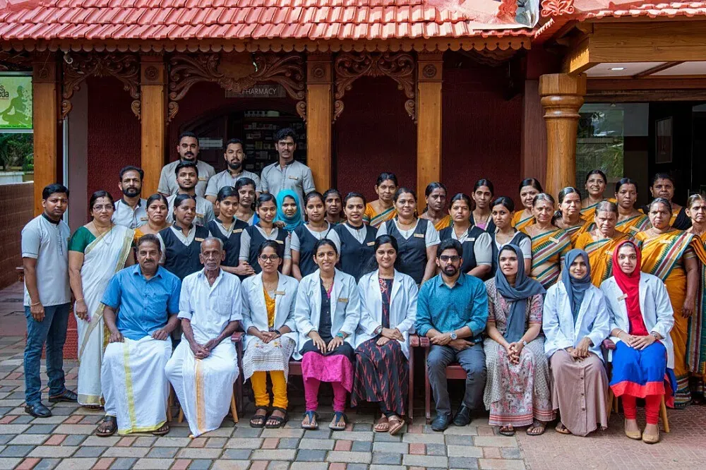 Greens Ayurveda — Azhiyur is a charming village in Kerala, India, a region often called "God's Own Country." The area is steeped in local myth and history, with a strong connection to the ancient healing science of Ayurveda. The atmosphere is one of cultural richness and traditional wisdom, providing a serene backdrop for health and rejuvenation.