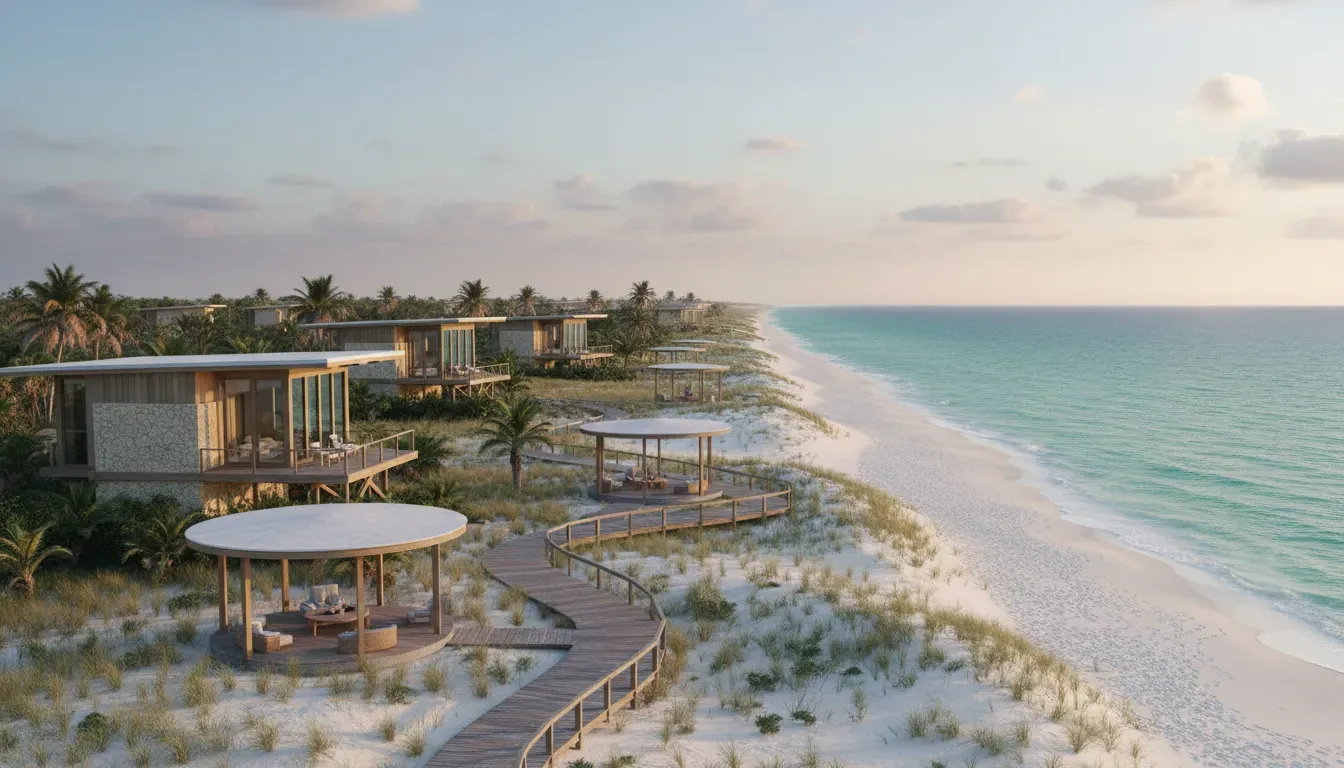 Hibiscus Coffee and Guesthouse — Grayton Beach offers a picturesque coastal environment, known for its sugar-white sands and emerald waters. The guesthouse likely provides a serene backdrop, allowing guests to enjoy the natural beauty and peaceful atmosphere of the area.