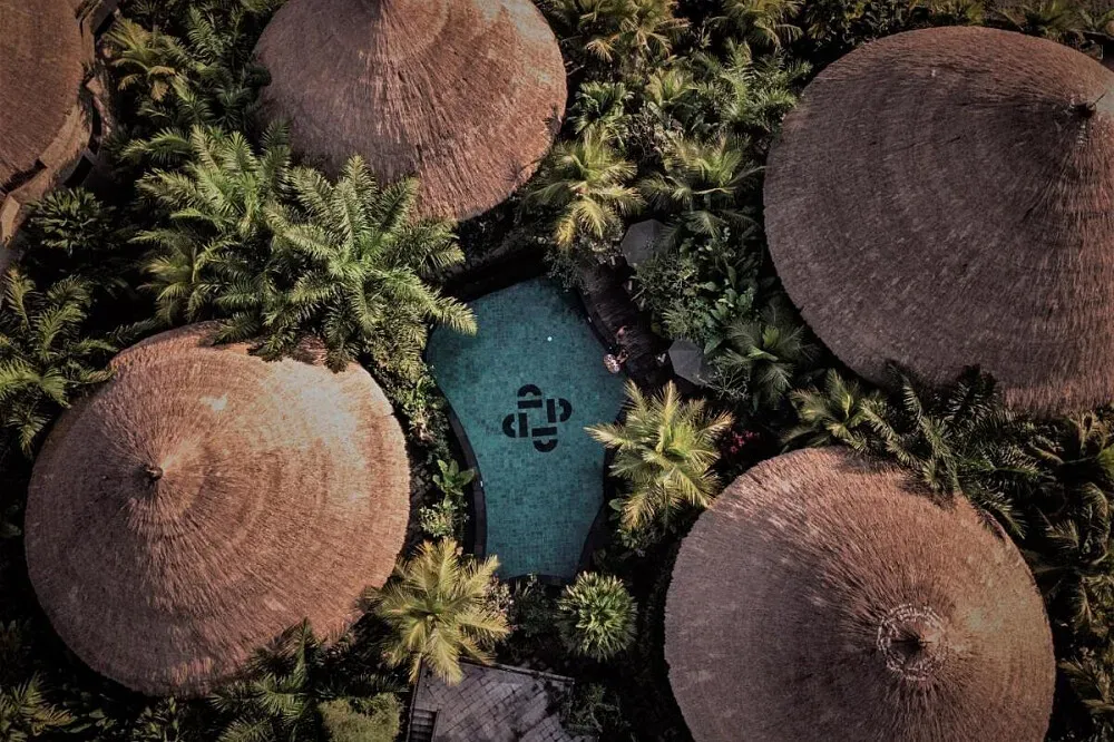 Honai Resort — The resort is located in Ubud, a region renowned for its lush landscapes and spiritual ambiance. While the precise location is kept private, the atmosphere is designed to be serene and conducive to introspection, likely surrounded by Bali's natural beauty.