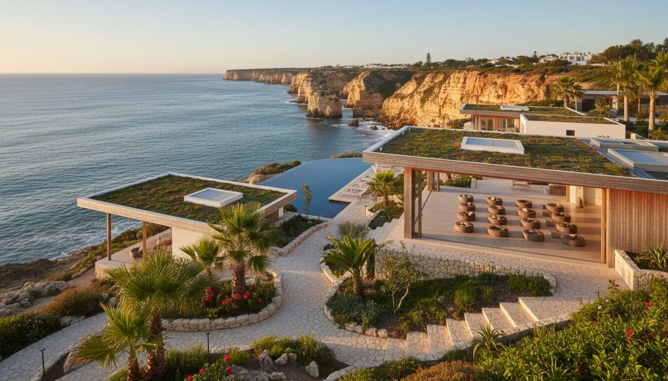 House of Honey Aerial Retreat Center — Located in Lagos, the center benefits from the region's vibrant coastal atmosphere. While specific details about its immediate surroundings are not provided, Lagos generally offers a blend of stunning beaches, dramatic cliffs, and a lively town, suggesting a dynamic environment for a retreat.