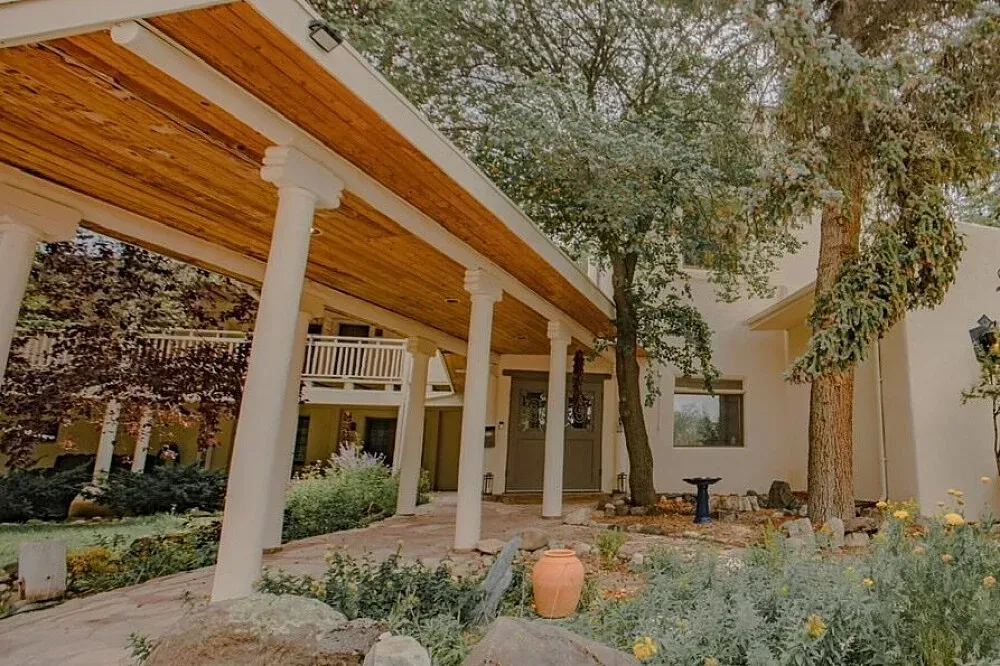 Hyperslow Retreat Center — The center is situated in the historic San Geronimo Lodge in Taos, New Mexico. Taos itself is known for its high desert landscape, framed by the Sangre de Cristo Mountains, offering a blend of natural beauty and cultural richness. The area provides ample opportunities for outdoor activities year-round, from hiking and rafting in warmer months to skiing and snowshoeing in winter.