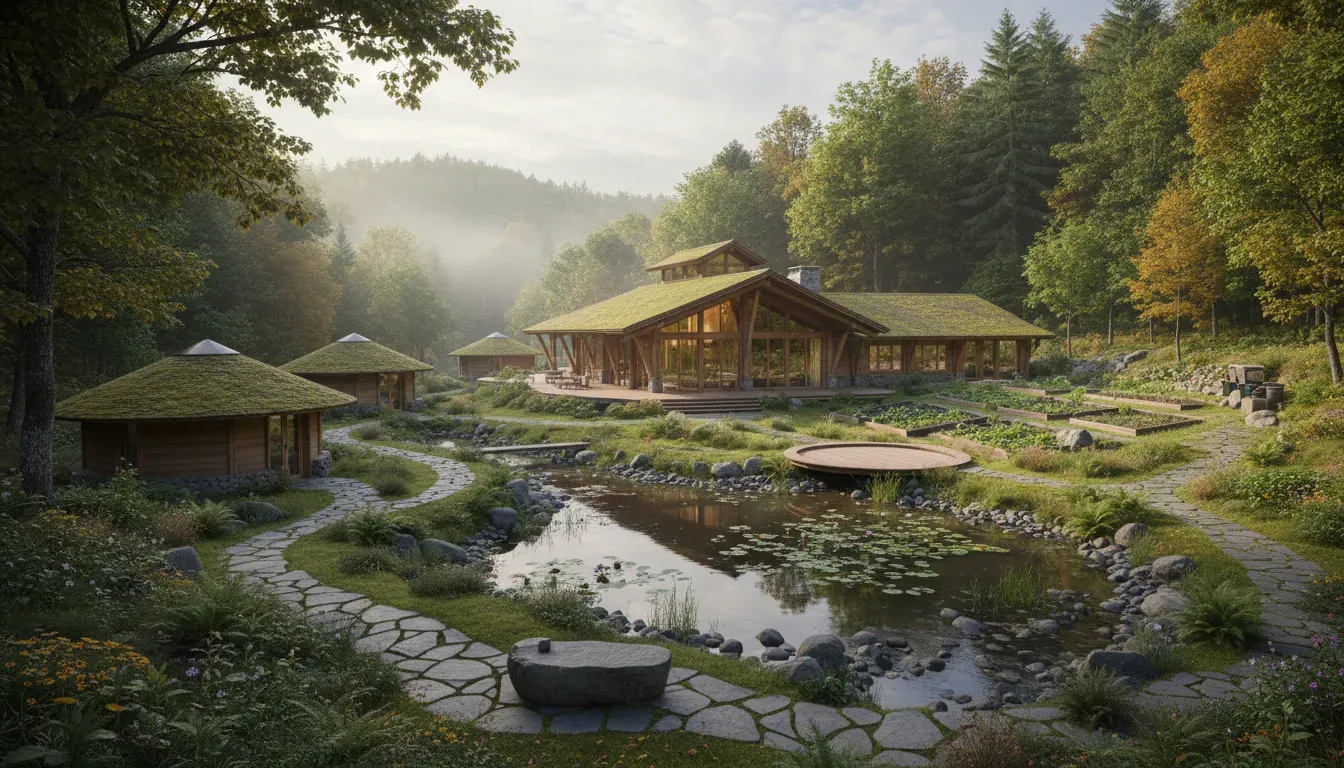 La Fontaine — The center is situated in a peaceful natural environment, inviting a slower rhythm of living aligned with the seasons and the cycles of the land. The house and its surroundings offer a grounded, welcoming atmosphere.