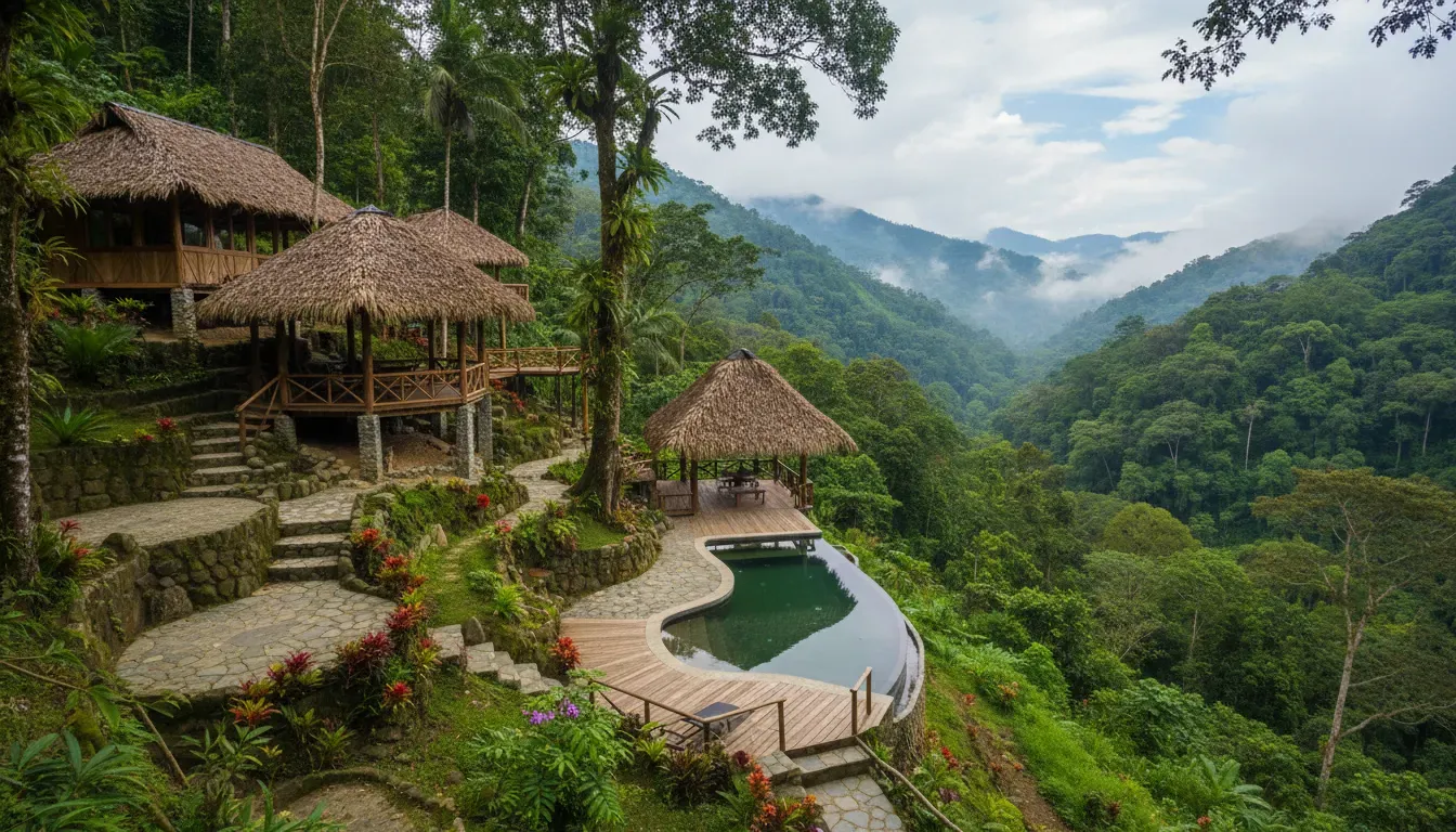 La Tigra Mountain House — Perched in the mountains near Quesada, La Tigra Mountain House provides a serene and natural backdrop. Expect lush greenery, fresh air, and the sounds of the Costa Rican wilderness, creating an ideal environment for quiet contemplation and disconnection from daily life.
