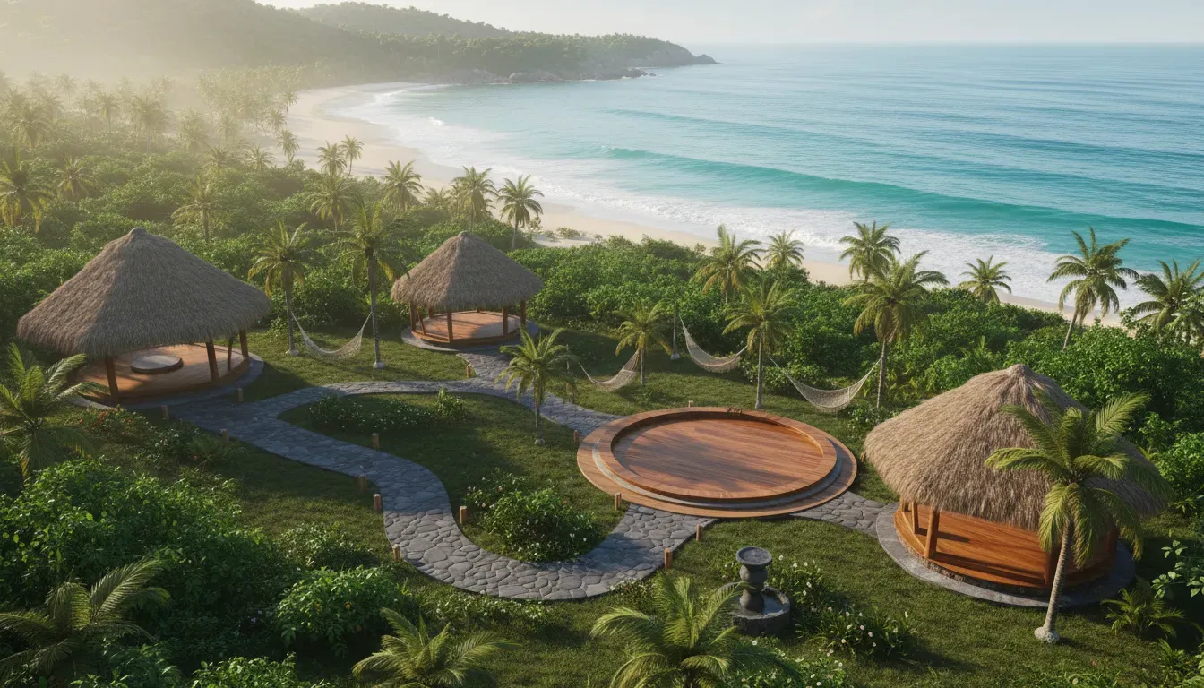 LaJoya Sayulita Resort — Nestled between the azure waters of the Pacific Ocean and a verdant, tropical jungle, LaJoya Sayulita Resort provides a breathtaking natural backdrop. The atmosphere is one of serene beauty, where the sounds of nature create a calming environment, yet the vibrant spirit of Sayulita is never far away.