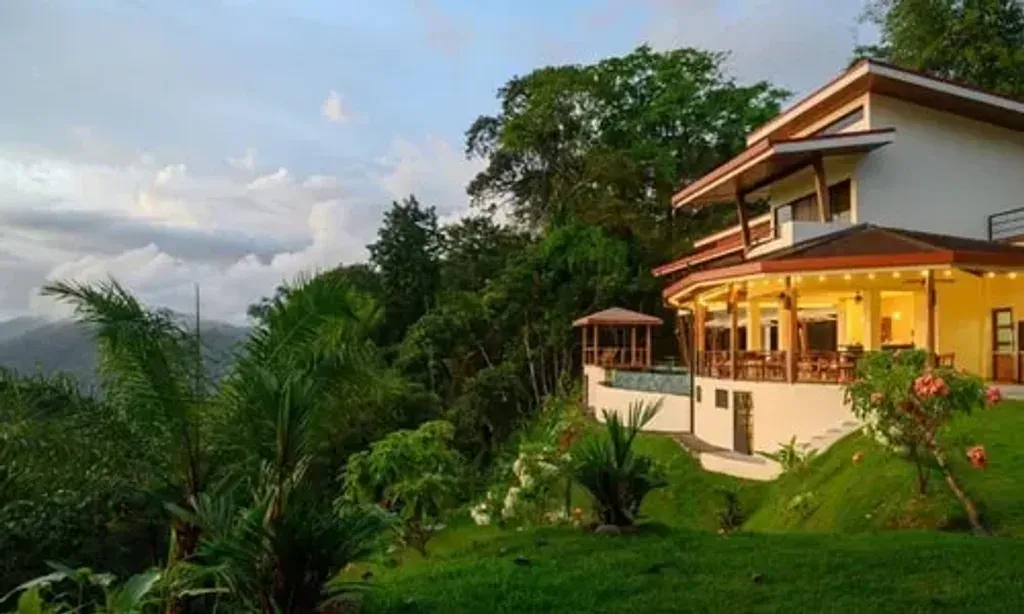 Lapazul  Boutique Hotel — Lapazul is nestled on a mountaintop overlooking Costa Rica's central Pacific coast, offering stunning ocean and rainforest views. The atmosphere is one of serene luxury, designed to foster deep connection and inspiration within a private, tropical setting.
