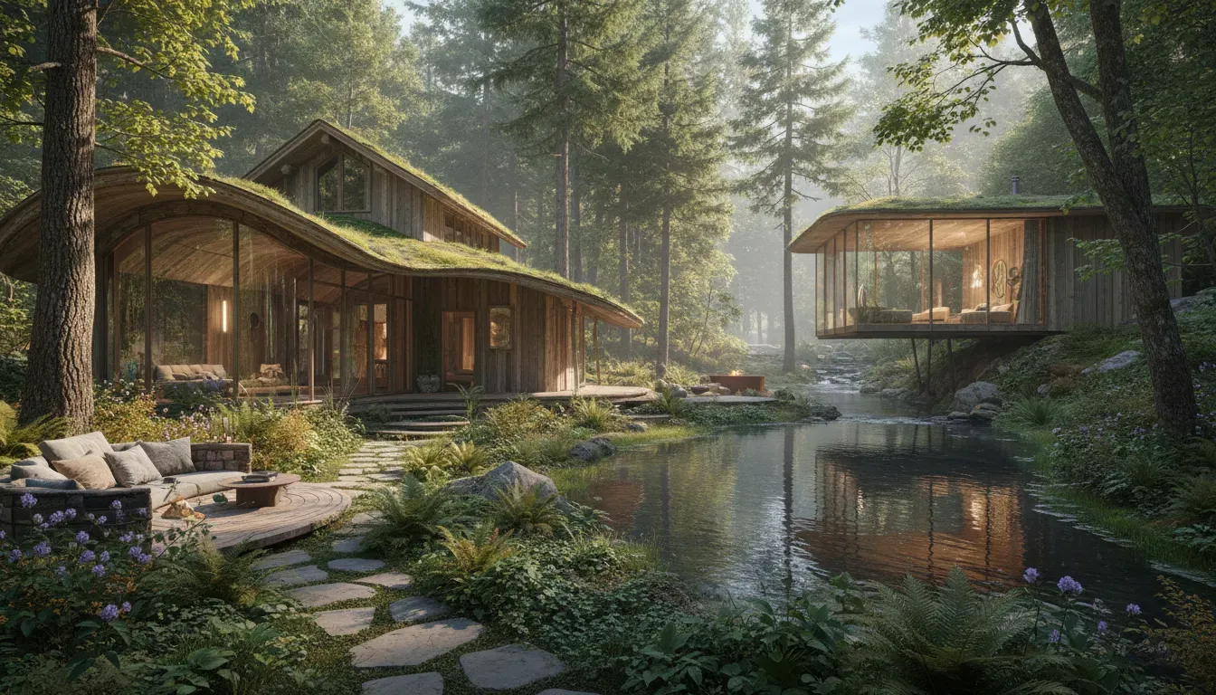 Liminalia — Liminalia is situated in Vernonia, described as a place where the domestic meets the wild. The atmosphere is crafted to be a "threshold between contradictions," suggesting a dynamic environment that balances peace with vibrancy, and comfort with natural immersion.