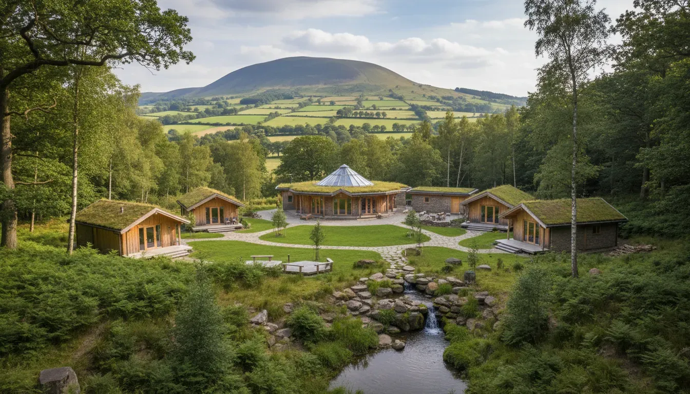Little Oakhurst Boutique Glamping — Little Oakhurst is situated in the scenic countryside of the Ribble Valley, offering stunning views of Pendle Hill. The site is surrounded by nature, featuring peaceful woodland spaces that encourage relaxation and connection with the natural environment.