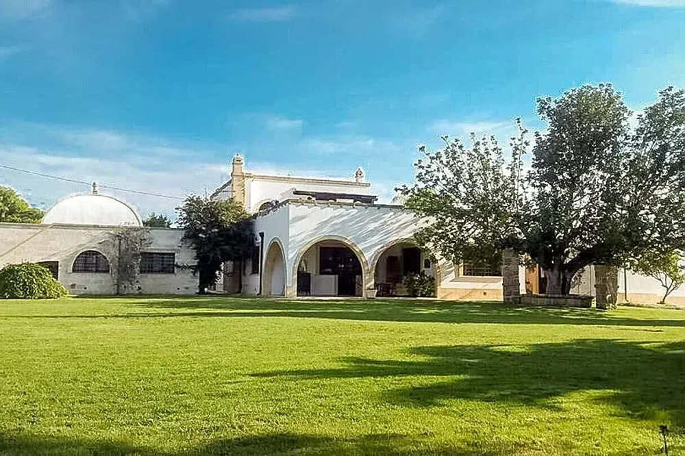 Masseria Carovigno — Nestled among two hectares of ancient olive groves, Masseria Carovigno provides a picturesque and tranquil setting. The property is located near Ostuni and the Apulian coast, offering a blend of rustic charm and coastal beauty. The atmosphere is one of refined relaxation, with ample outdoor spaces designed for unwinding.