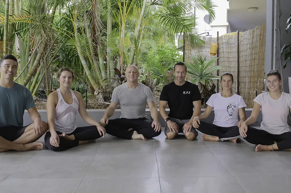 Meditation & Yoga Teacher Training Academy — Information about the specific landscape and atmosphere surrounding the academy is not available. It is located somewhere in Australia, a country known for its diverse natural beauty.