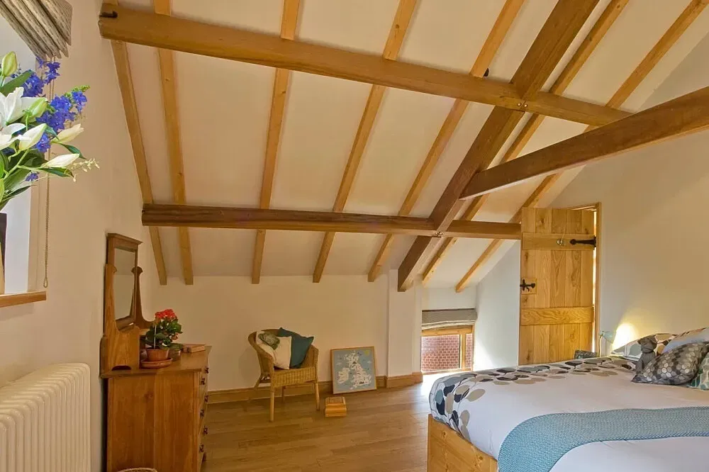 Mill Farm Eco Barn, Winterton-on-Sea — Located in Winterton-on-Sea, the Mill Farm Eco Barn is surrounded by fields and footpaths, offering a serene rural atmosphere. The property features an enclosed south-facing courtyard garden, providing a private outdoor space to relax and enjoy the natural surroundings.