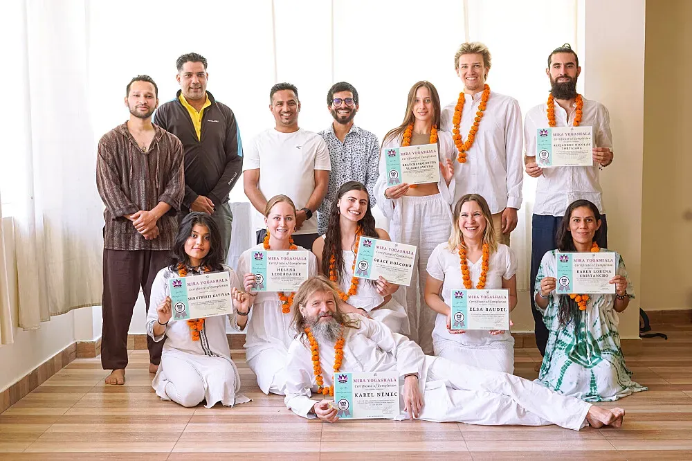 Mira Yogashala — Located in Rishikesh, India, a city globally recognized as the 'World Yoga Capital,' Mira Yogashala benefits from the spiritual and serene atmosphere of the region. While specific details about the immediate surroundings are not provided, one can expect a setting conducive to introspection and physical practice, typical of retreat centers in this renowned spiritual hub.