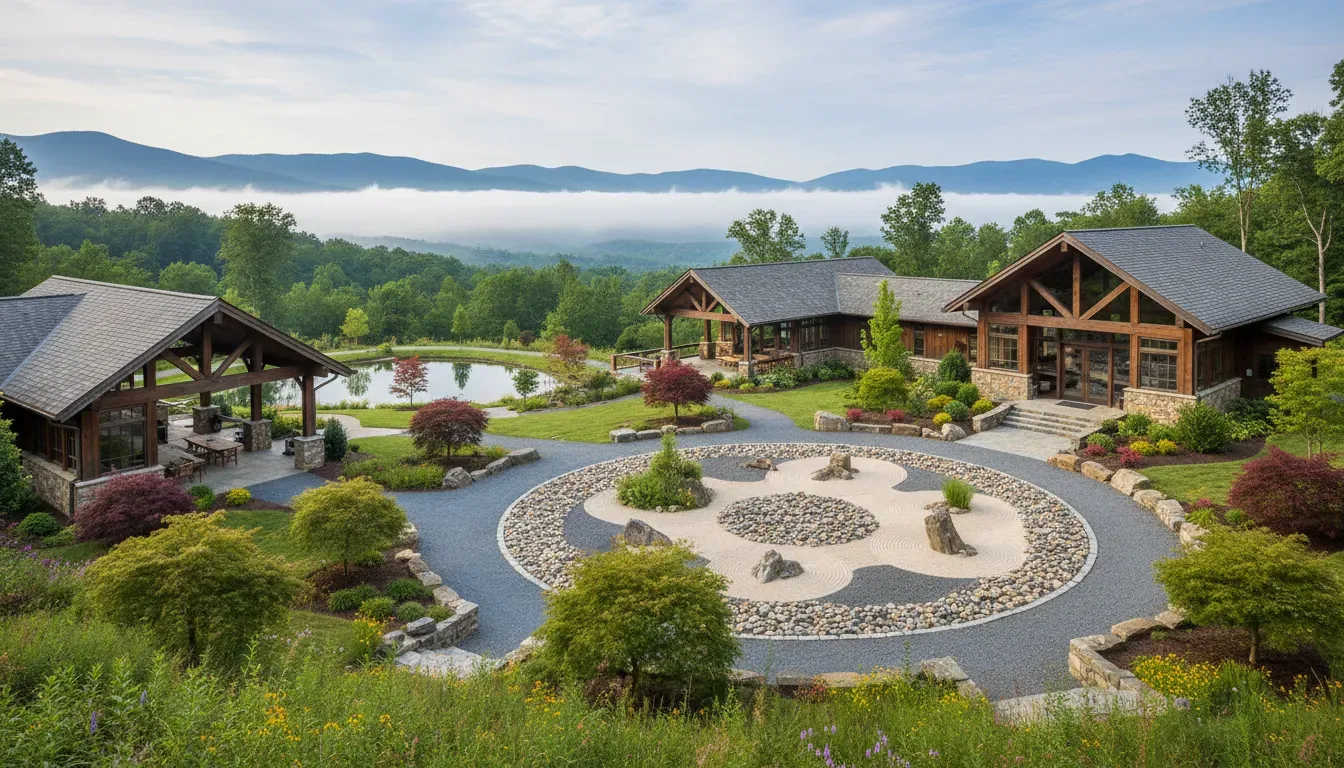 Mountain Light Retreat Center — Mountain Light Retreat Center is situated in Crozet, Virginia, a location known for its scenic beauty and proximity to the Blue Ridge Mountains. This setting likely provides a peaceful and natural environment, conducive to introspection and quiet contemplation, away from the bustle of urban life.