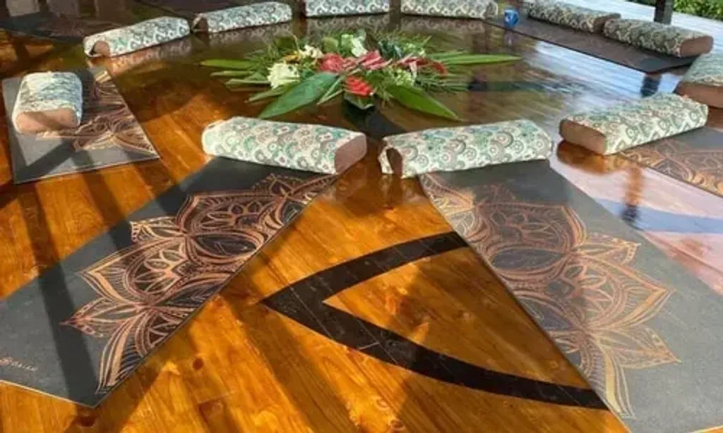 Pagoda del Loto Azul — The retreat is situated in the lush mountains of Escaleras, surrounded by rich jungle and offering expansive 180-degree ocean views. It's designed to be a peaceful sanctuary where the natural beauty of Costa Rica enhances the sense of calm and introspection.
