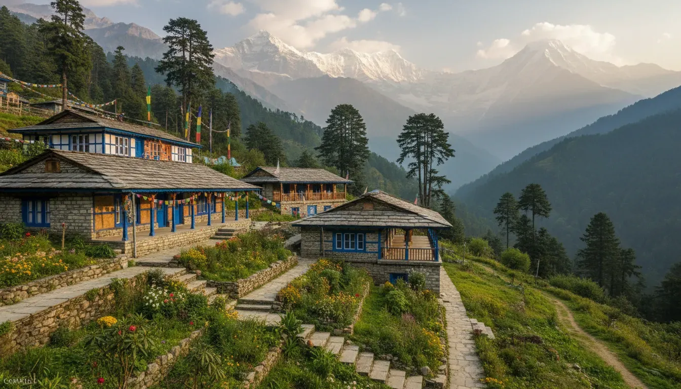 Raithal Homestay — The homestay is located in the picturesque village of Raithal, near Uttarkashi, surrounded by the majestic Himalayas. It serves as a gateway to Dayara Bugyal, a beautiful high-altitude meadow, making it an ideal base for nature lovers and trekkers.