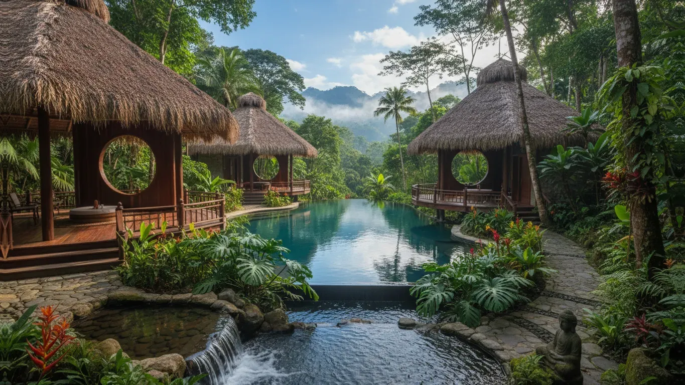 Raw Refuge Retreats — Located in Puerto Viejo de Talamanca, the center benefits from an ideal climate, creating a conducive atmosphere for deep personal work and rejuvenation. The natural surroundings likely contribute to the sense of peace and support for those undertaking cleansing and fasting practices.