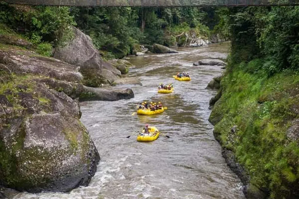 Rios Lodge — The lodge is nestled within the tropical rainforest of Costa Rica, directly on the banks of the Pacuare River. The atmosphere is one of profound natural immersion, with the sounds and sights of the jungle providing a constant backdrop to your stay.