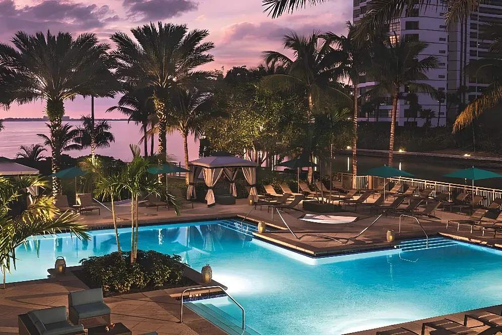 Ritz Carlton Sarasota — Sarasota is a dynamic urban destination set on Florida's Gulf Coast, renowned for its white-sand beaches, vibrant arts scene, and diverse dining. The Ritz-Carlton, Sarasota is situated to offer guests both the excitement of the city and the tranquility of an elegant coastal retreat, with stunning views of the bay and easy access to the ocean.