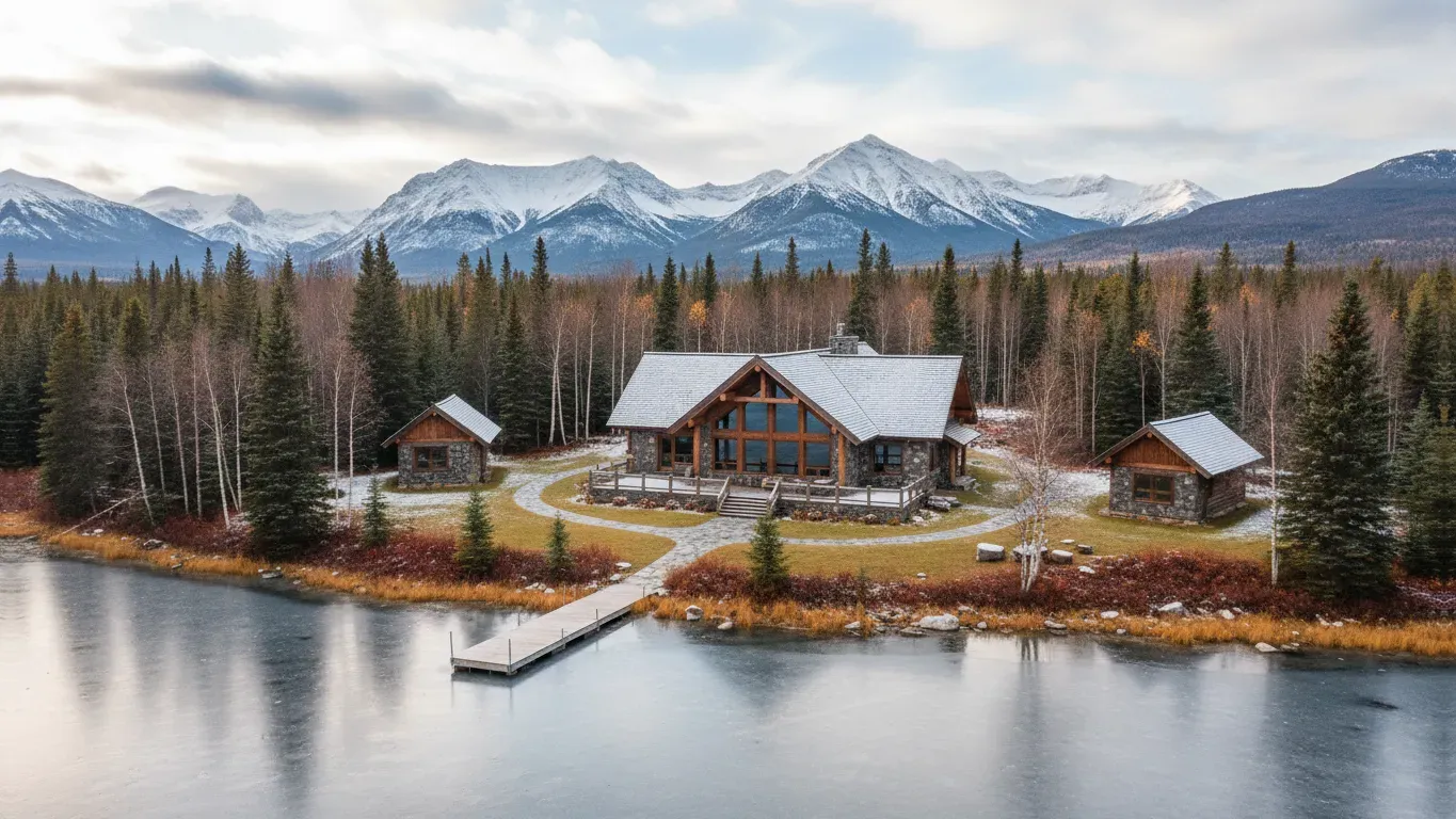 Riverside Chateau — The Riverside Chateau is situated in the quiet town of Bragg Creek, surrounded by natural beauty. Its proximity to Calgary means easy access, yet it feels distinctly removed, offering fresh air and a peaceful atmosphere that encourages relaxation and connection with the environment.