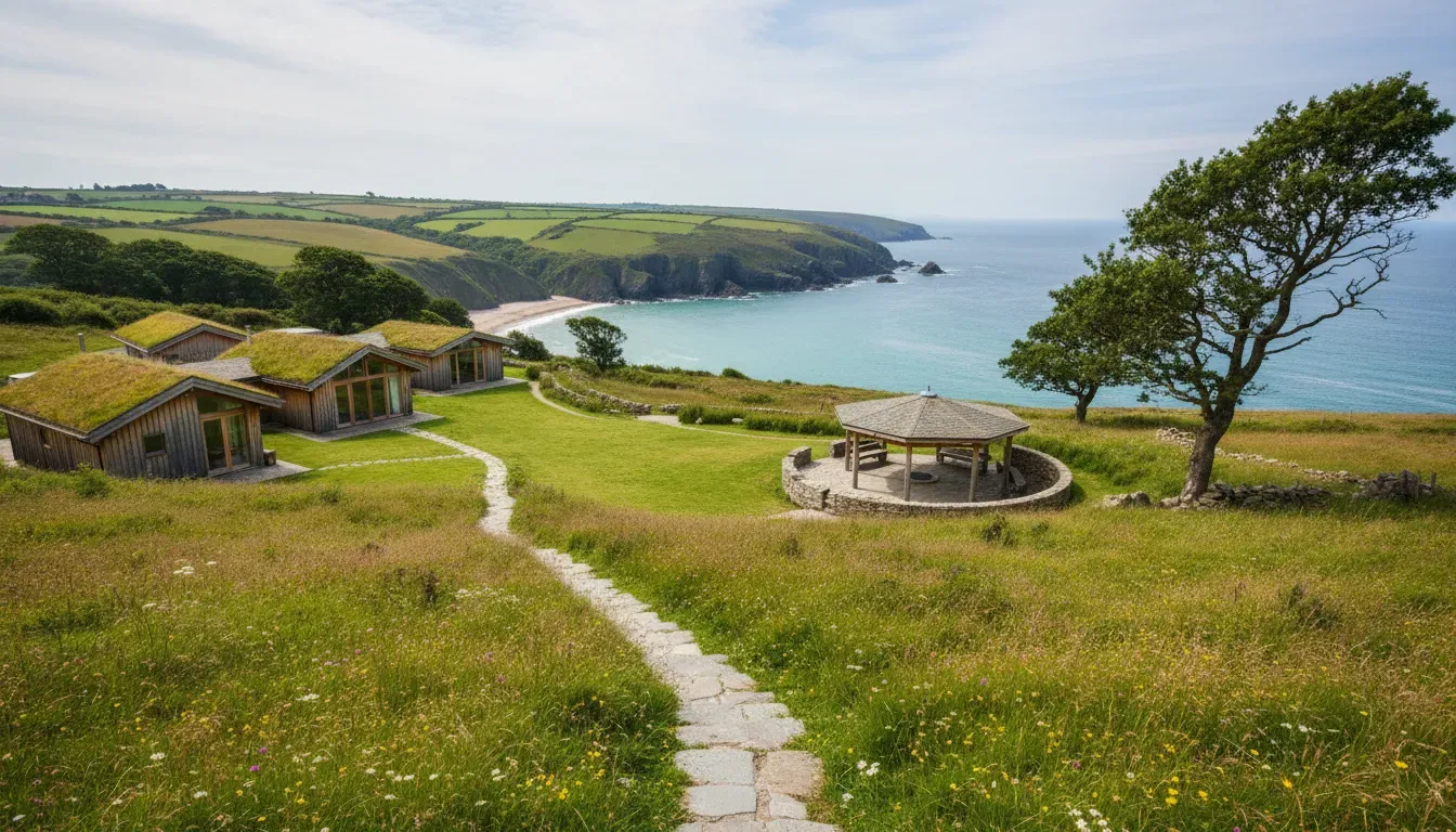 Rosemerrynwood — The center is located in Cornwall, a region known for its rugged coastline, picturesque villages, and lush countryside. This natural backdrop likely provides a serene and inspiring environment for contemplation and walking meditation, with the sounds of nature contributing to a peaceful atmosphere.