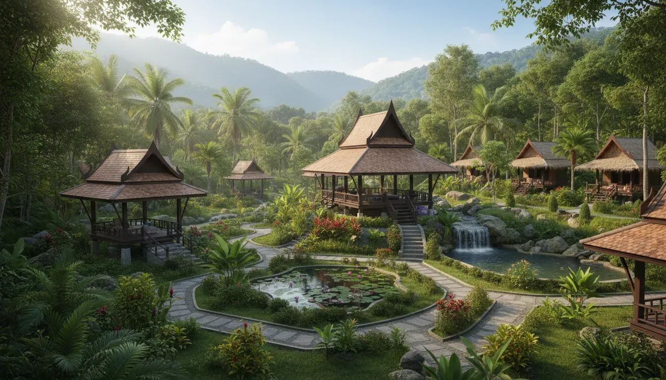 Shivari wellness and art center — The center is located on Koh Phangan, an island known for its lush tropical landscapes and serene beaches. The atmosphere is one of natural tranquility, providing a peaceful backdrop for introspection and wellness practices.