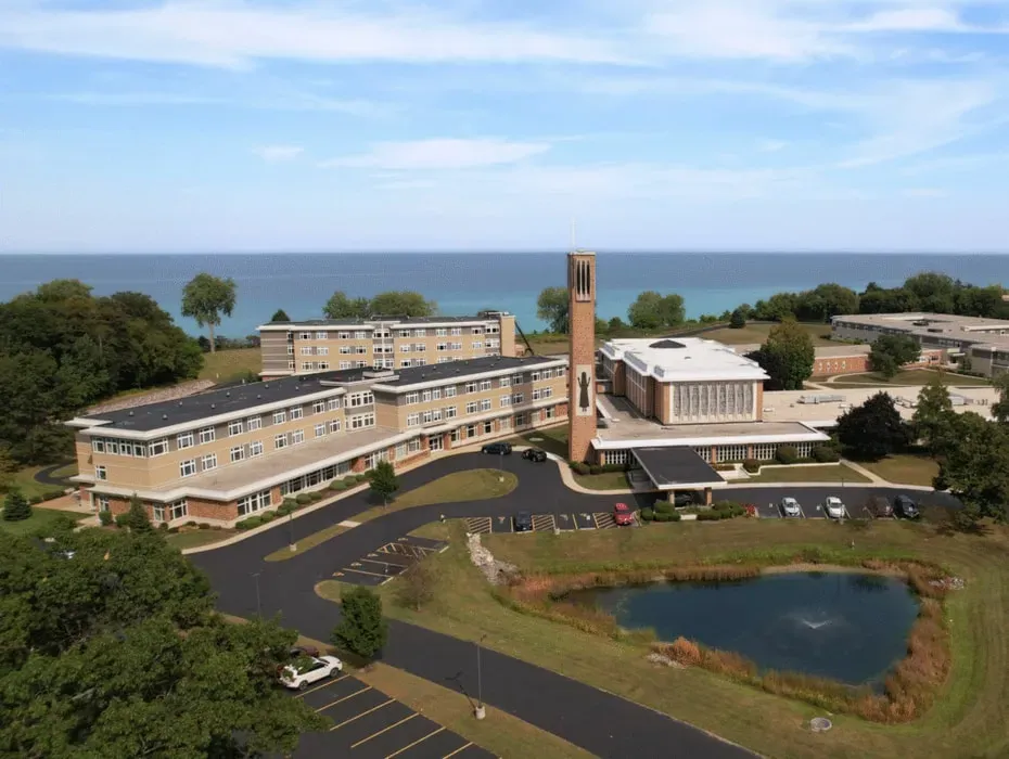 Siena Retreat Center — The center is conveniently located in Racine, Wisconsin, offering a peaceful environment that balances accessibility with a sense of retreat. While specific landscape details aren't provided, the focus is on creating an atmosphere of beauty and tranquility for spiritual renewal.
