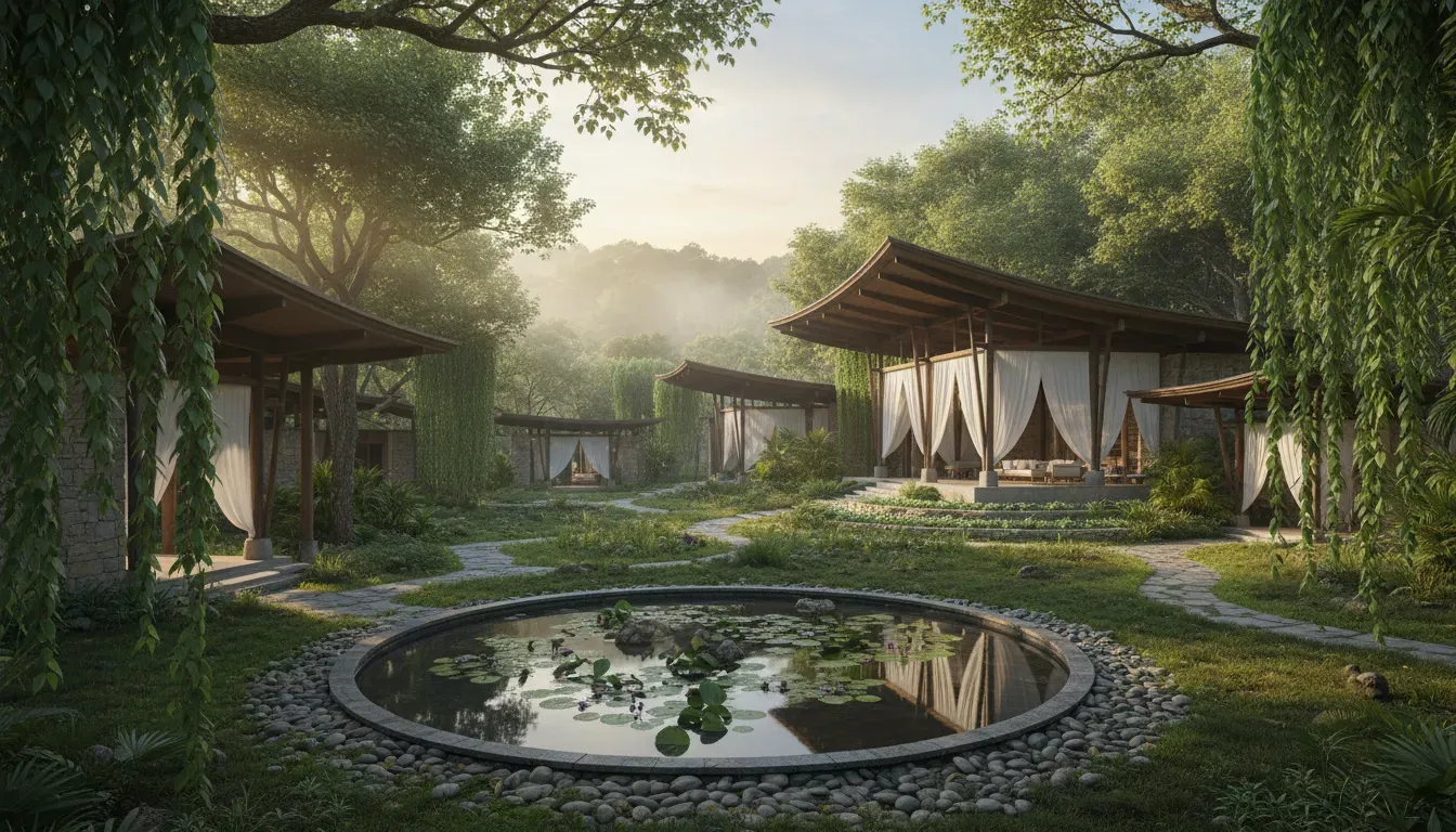 Summers Mill Retreat Center — Nestled along Salado Creek in Central Texas, Summers Mill Retreat Center is surrounded by mature oak trees and quiet walking paths. The atmosphere is one of rustic tranquility, inviting guests to slow down and connect with nature.