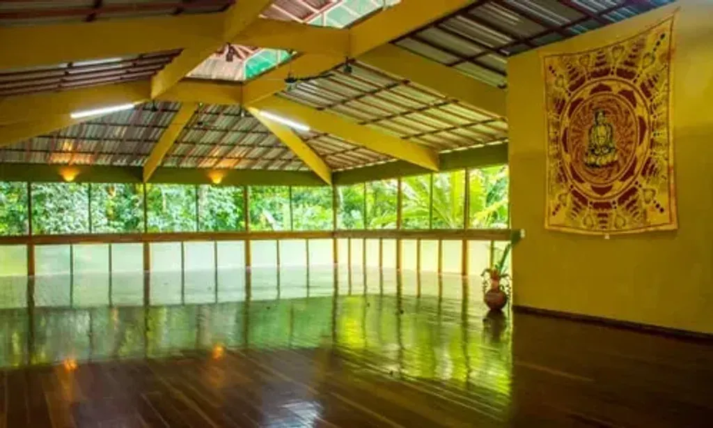 The Goddess Garden Eco Resort — The Goddess Garden is nestled within a vibrant jungle landscape, just 200 yards from the Caribbean Sea. The atmosphere is one of profound connection with nature, with three distinct shalas designed to make you feel at one with your surroundings. The air is filled with the sounds of the rainforest and the nearby ocean, creating a tranquil and immersive environment.