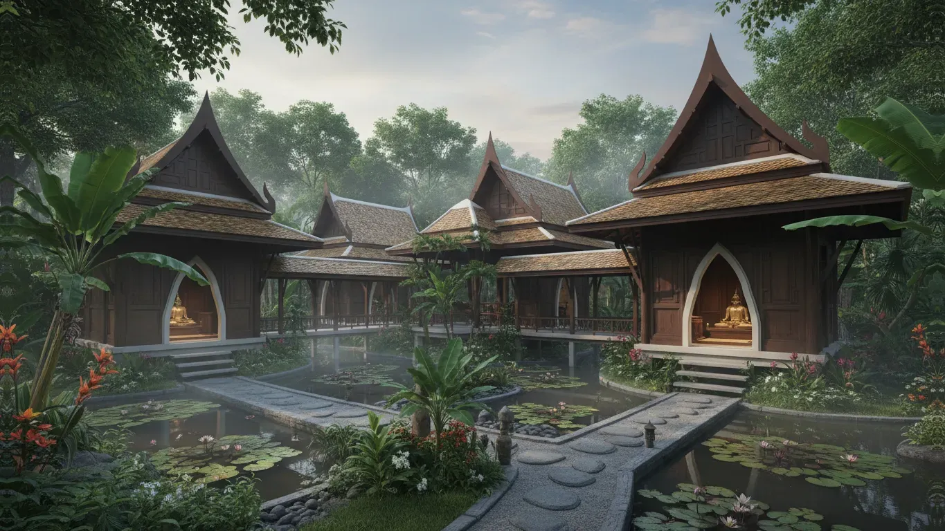 The Sanctuary Thailand — Perched by the mystical Thai sea on Koh Phangan, The Sanctuary offers a serene and beautiful environment. The atmosphere is designed for rest and rejuvenation, with the natural surroundings playing a key role in the healing experience.