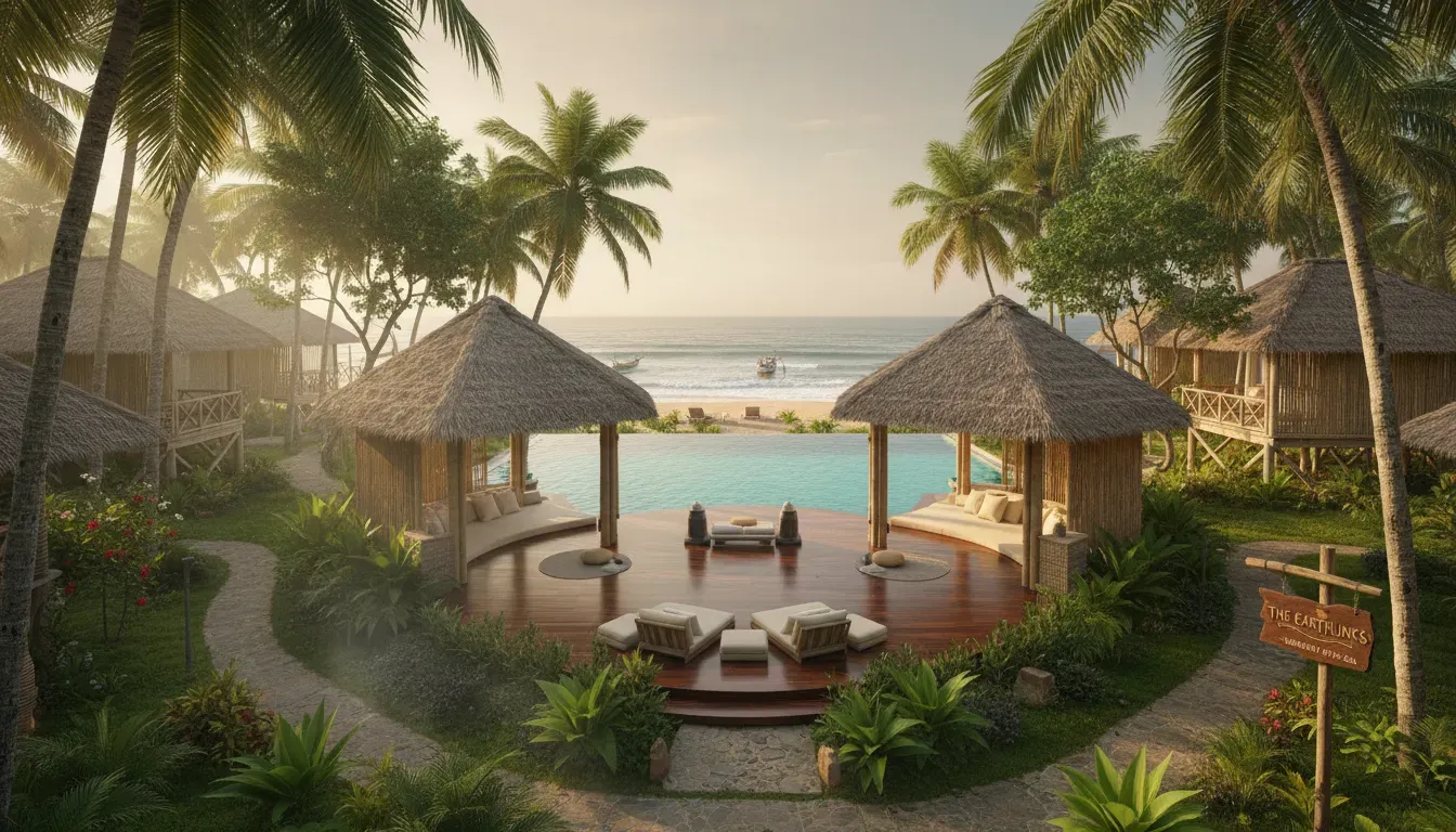 TheEarthlinks — Hikkaduwa is a lively coastal town known for its coral reefs, surfing beaches, and relaxed atmosphere. The setting at TheEarthlinks likely embraces this laid-back vibe, offering a tranquil escape within reach of the ocean's calming presence and the town's natural beauty.