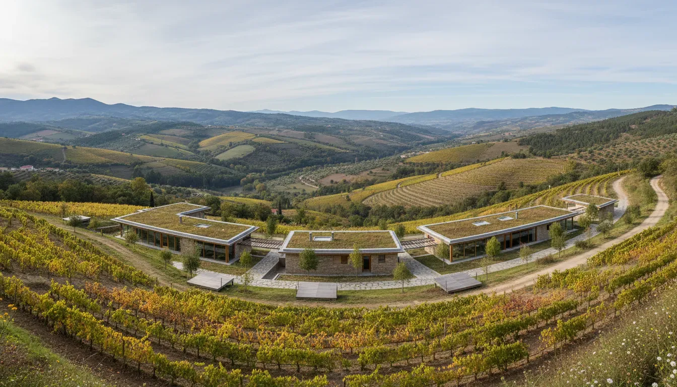 Vinhais Hotel — The hotel is situated in Vinhais, Bragança, surrounded by picturesque rolling hills, vineyards, and expansive panoramic views. Its location near the Montesinho Natural Park provides easy access to hiking and scenic trails, offering a serene backdrop for outdoor activities and quiet contemplation.