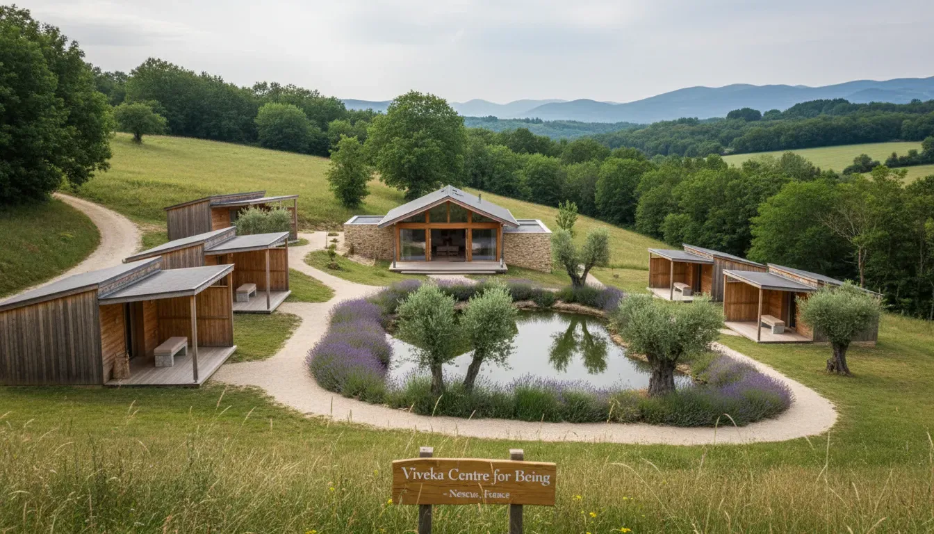 Viveka Centre for Being — The specific setting of the Viveka Centre for Being in Nescus is not detailed, but the location itself suggests a tranquil, perhaps rural, environment conducive to introspection and retreat from daily distractions. Nescus, a commune in France, often features picturesque landscapes that would naturally complement a contemplative experience.