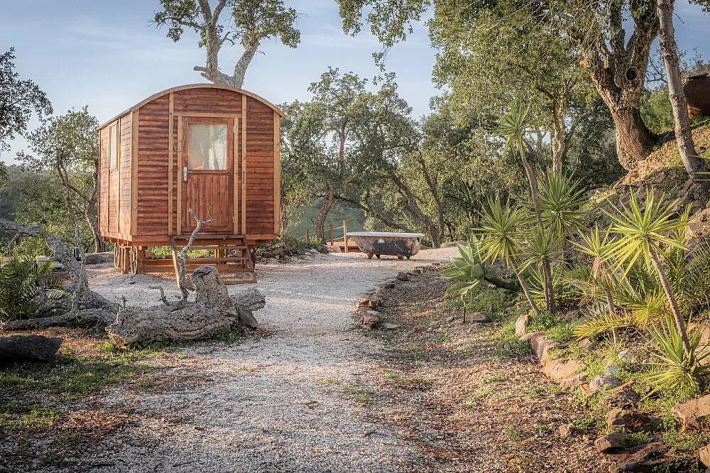 Wild View Retreat — The retreat is set amidst the peaceful and tranquil mountain wilderness of Corgas Bravas in the Algarve region of Portugal. This natural environment provides a serene backdrop for reflection and rejuvenation, far from the distractions of daily life.