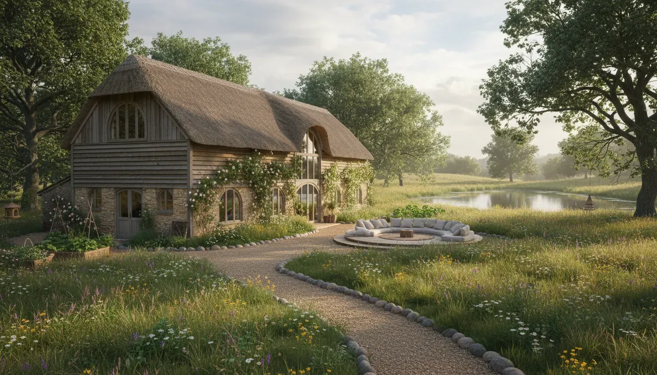 Willow Moon — The center is a beautiful, bohemian barn conversion nestled within the East Staffordshire countryside. It is surrounded by nature, offering a tranquil and picturesque backdrop for contemplation and relaxation.