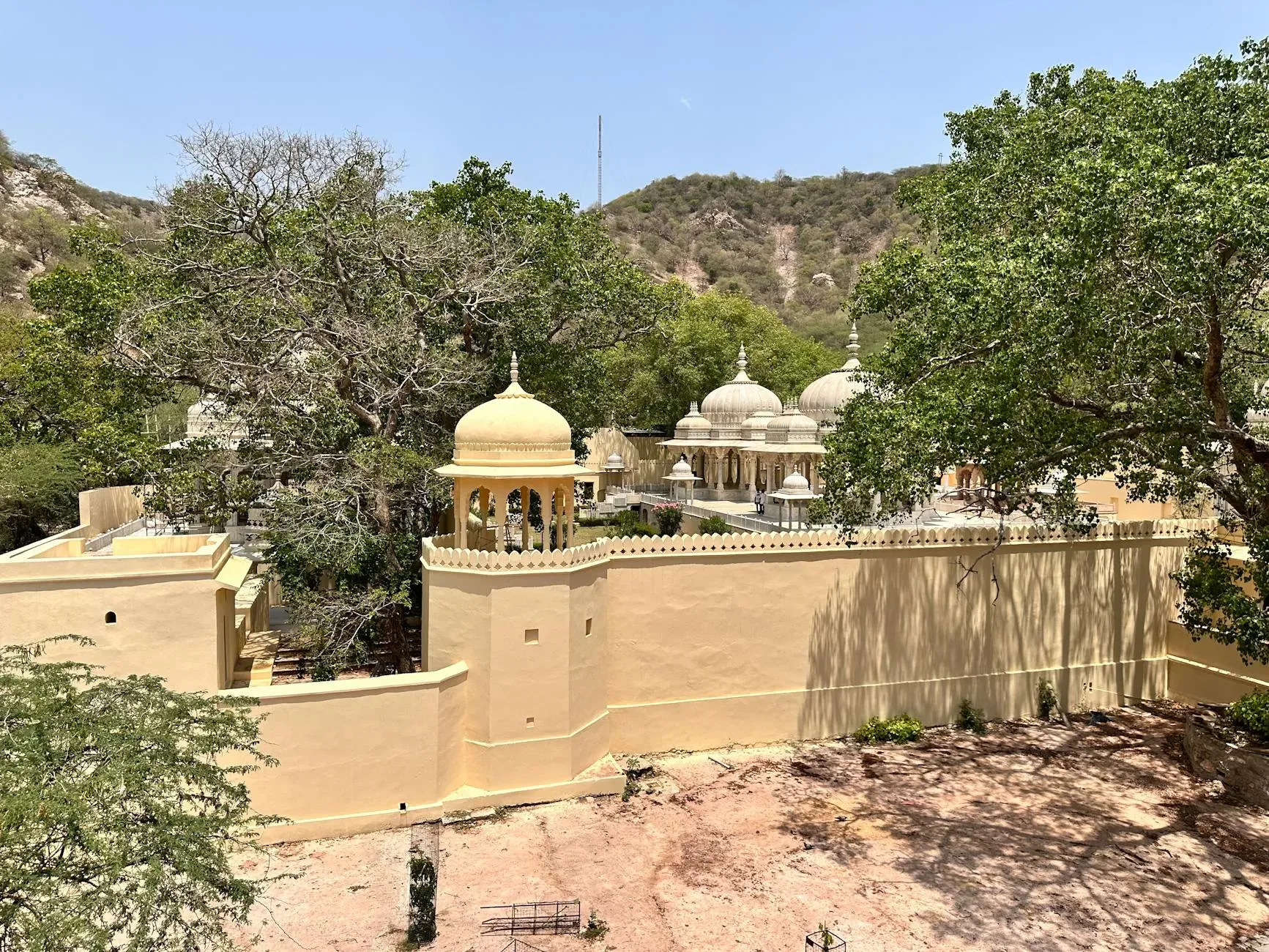 Dhamma Aranya — Dhamma Aranya is situated in the village of Barodiya, within the Tehsil Chaksu Jaipur region of Rajasthan, India. This rural location suggests a quiet, natural environment, likely surrounded by the characteristic landscapes of Rajasthan, offering a peaceful backdrop for meditation.