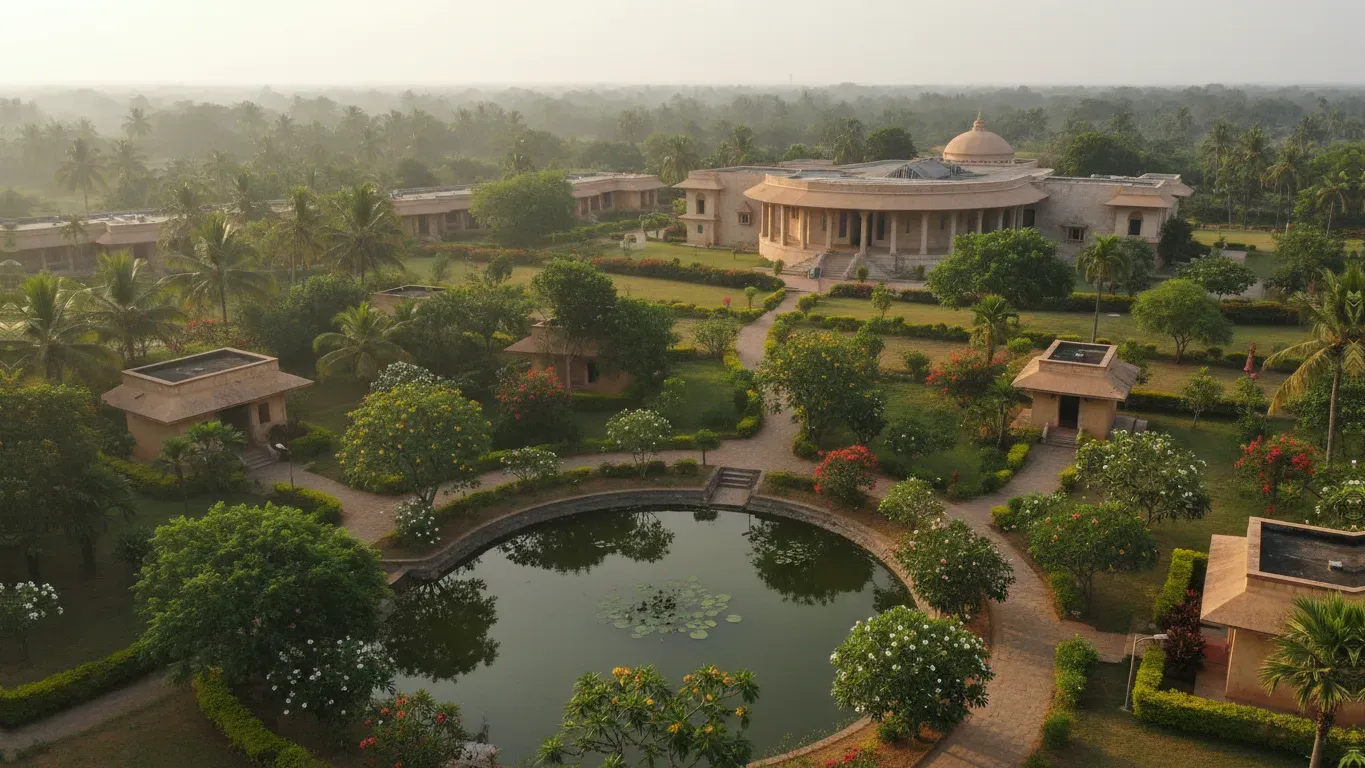 Dhamma Asama &#8211; Dhamma.org — The exact address and surrounding landscape of Dhamma Asama in Kamrup are not specified, but the focus is on the internal journey of Vipassana meditation.