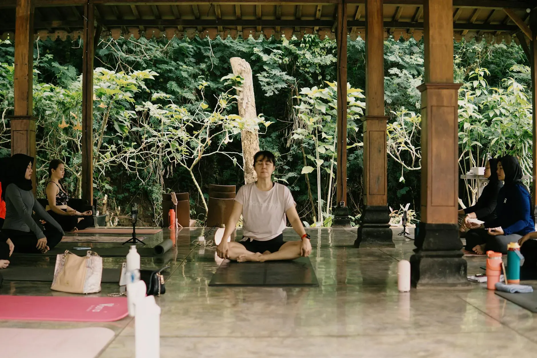 Dhamma Java Meditation Center — The center is located in Gadog-Puncak, an area known for its cooler climate and natural surroundings, likely offering a peaceful backdrop conducive to meditation practice. While specific landscape details are not provided, the region generally features lush greenery and a tranquil atmosphere away from urban bustle.