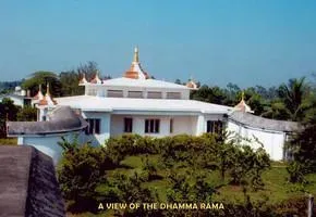 Dhamma Ārāma — Dhamma Ārāma is situated in the peaceful Kumudavalli village, often known as Kodavalli, surrounded by lush rice fields. The rural setting provides a quiet backdrop for meditation, with the added charm of a Kanaka Durga Temple adjacent to the center, offering a sense of local culture and spiritual grounding.