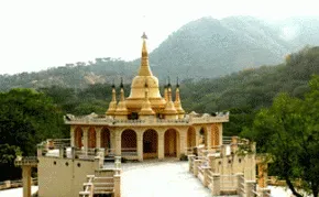 Dhamma Thali — Dhamma Thali is situated just outside Jaipur, surrounded by idyllic hills that create a peaceful and secluded atmosphere. The natural landscape provides a calming environment, conducive to meditation and introspection, away from the city's bustle.