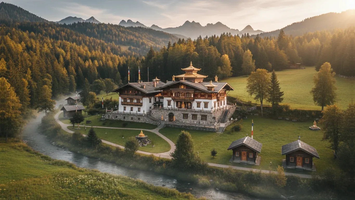 Dzogchen -Baudenbach — The center is located in Baudenbach, Germany.