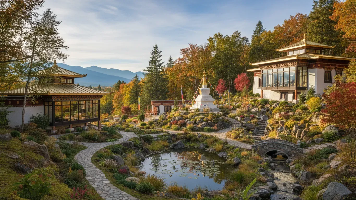 Ewam Choden Tibetan Buddhist Center — The center is located in Kensington, a residential area in the East Bay, offering a local and accessible setting for practice. It provides a community-focused environment rather than a remote, natural retreat.