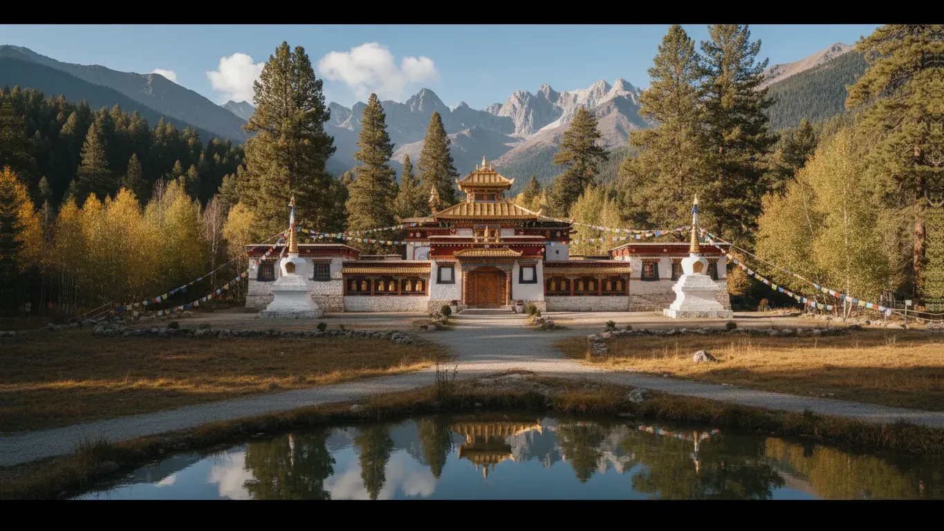 Karma Thegsum Choling- Buddhist Meditation Center — Located in a residential area of Palo Alto, California.